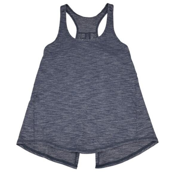 LULULEMON Salute the Sun Tank Sz 4 Heathered Inkwell - Picture 5 of 6